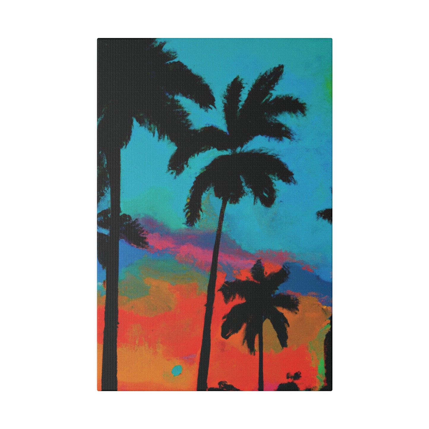 2838A - Miami Beach Sunset Painting Print | Miami | Beach | Sunset | Poster | Home Decor | Wall Art | Canvas