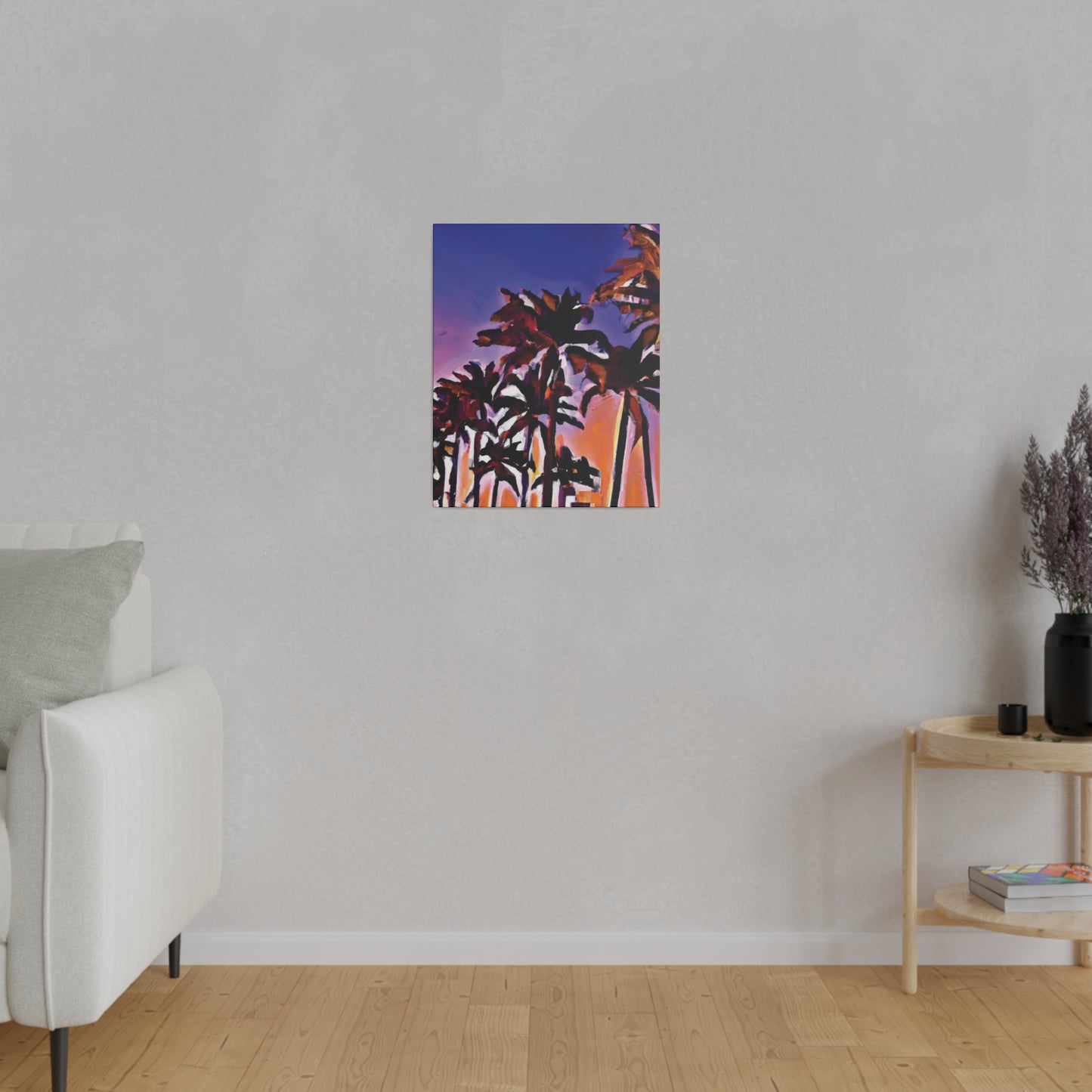 1463E - Miami Beach Sunset Painting Print | Miami | Beach | Sunset | Poster | Home Decor | Wall Art | Canvas