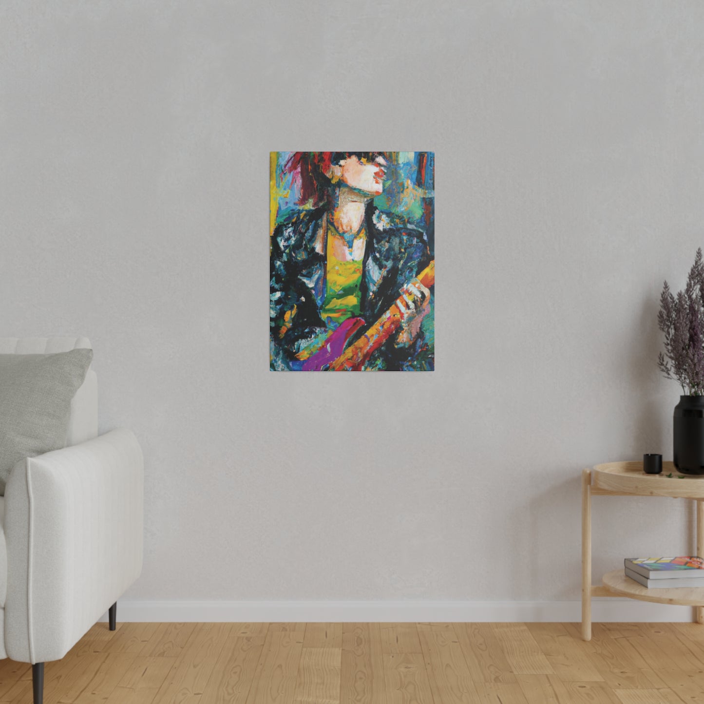 4638F - Rockstar Oil Painting Style Print | Poster | Home Decor | Wall Art | Music Art | Canvas