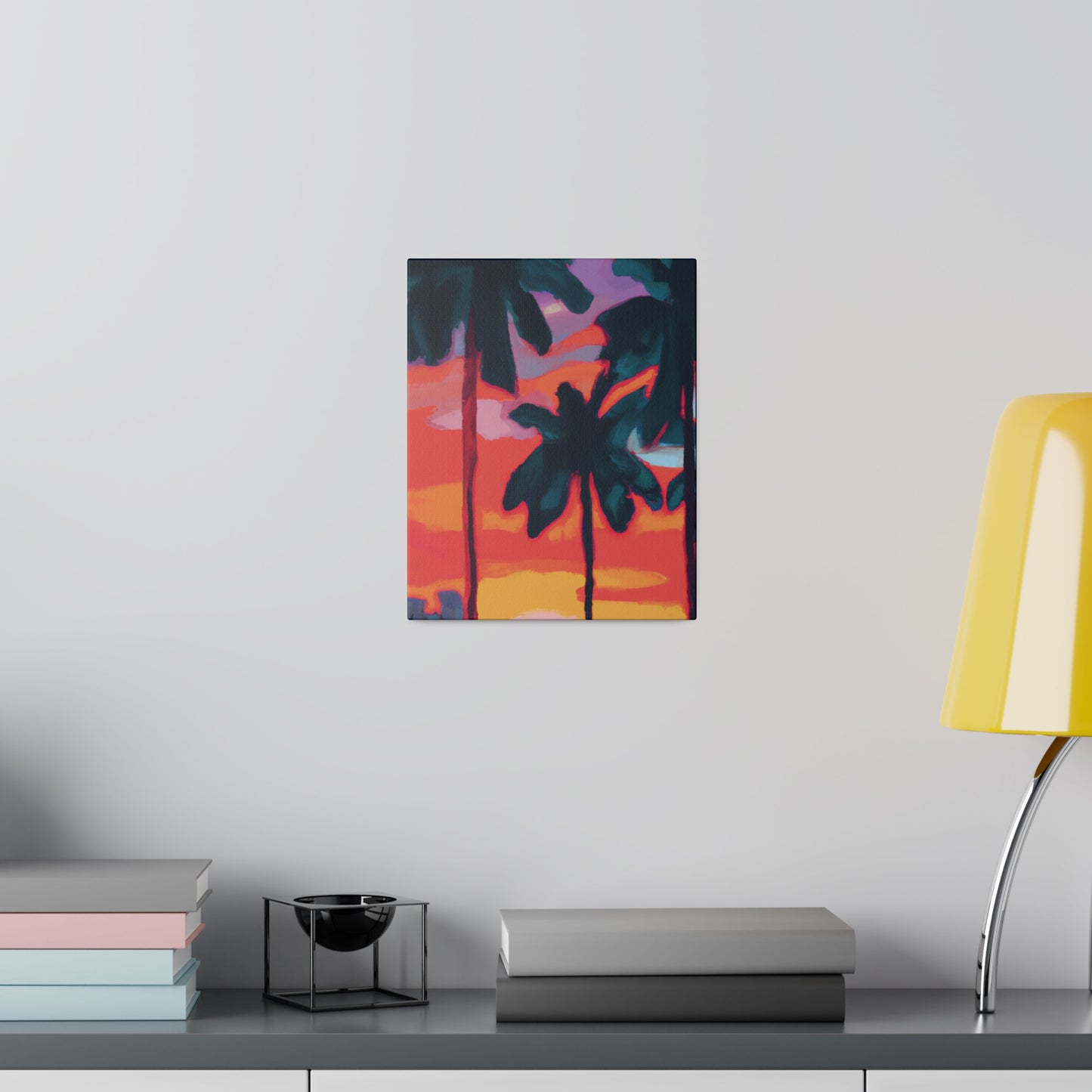 8175T - Miami Beach Sunset Painting Print | Miami | Beach | Sunset | Poster | Home Decor | Wall Art | Canvas