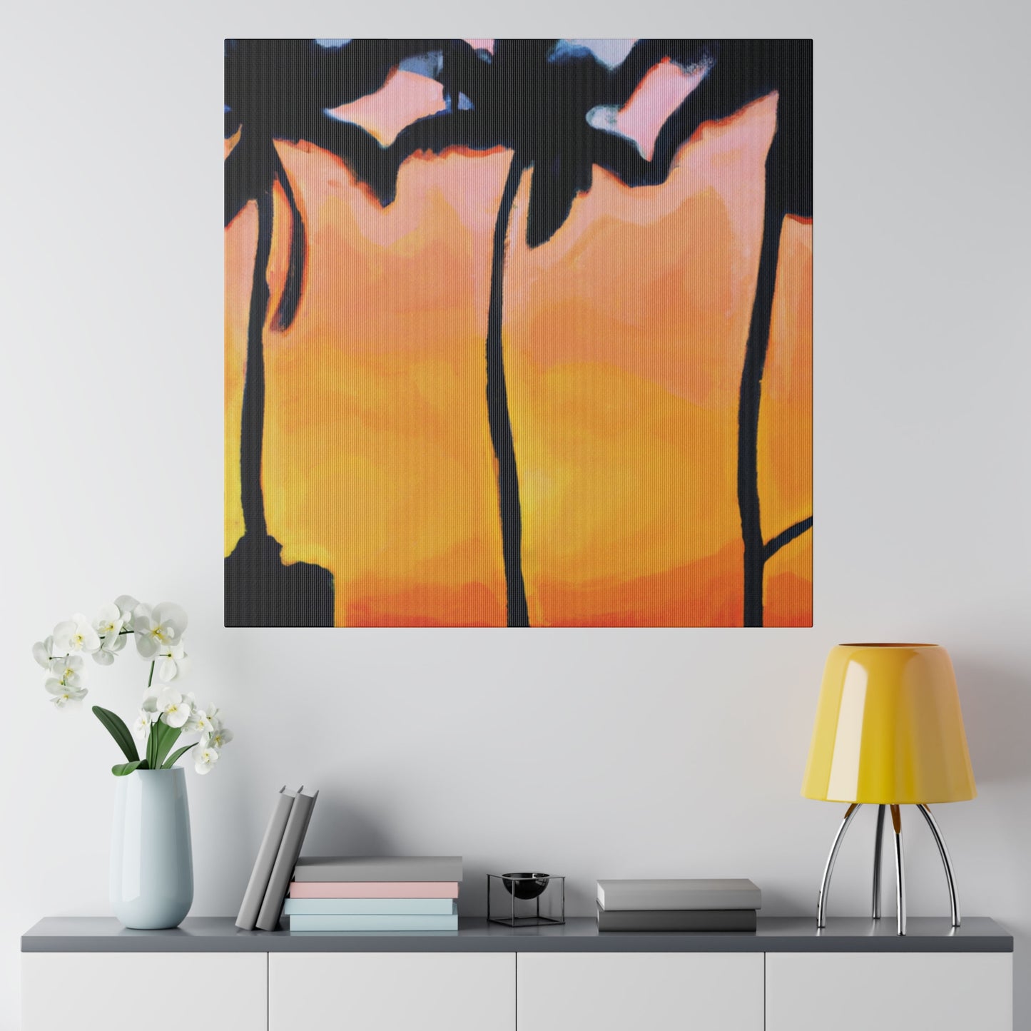9545F - Miami Beach Sunset Painting Print | Miami | Beach | Sunset | Poster | Home Decor | Wall Art | Canvas