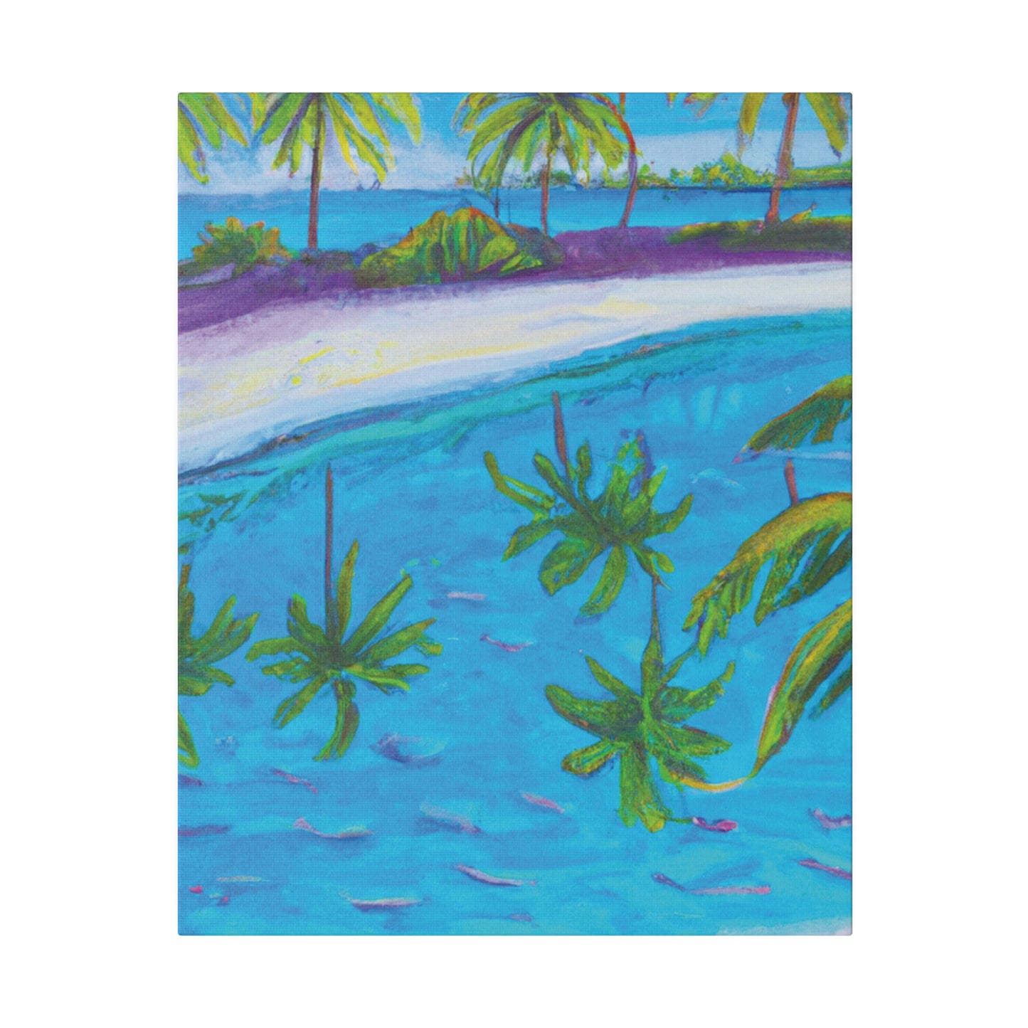 9138P - Bahamas Ocean Painting Print | Bahamas | Ocean | Beach | Poster | Home Decor | Wall Art | Canvas