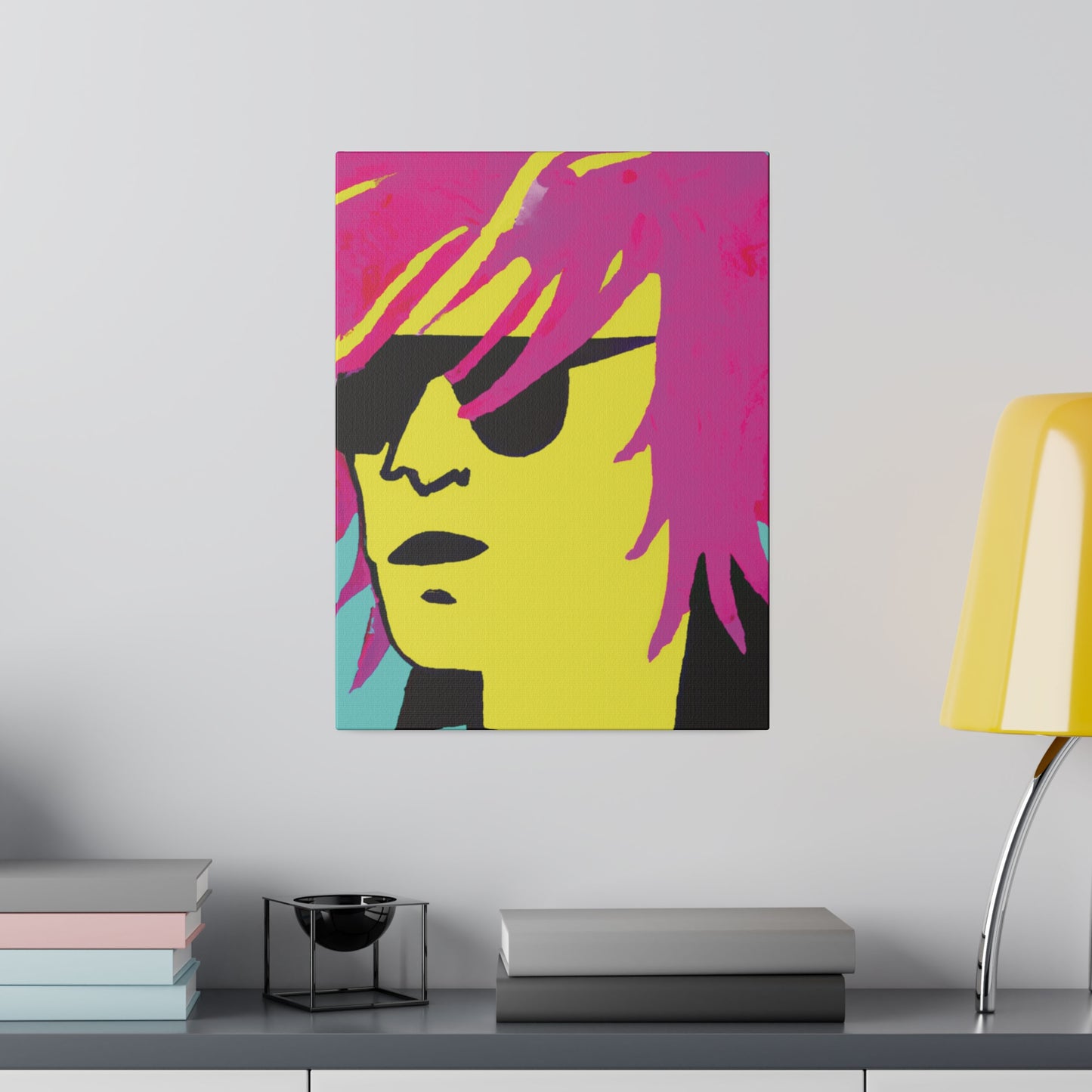 7462L - Rockstar Painting Print | Face | Abstract | Poster | Home Decor | Wall Art | Music Art | Canvas