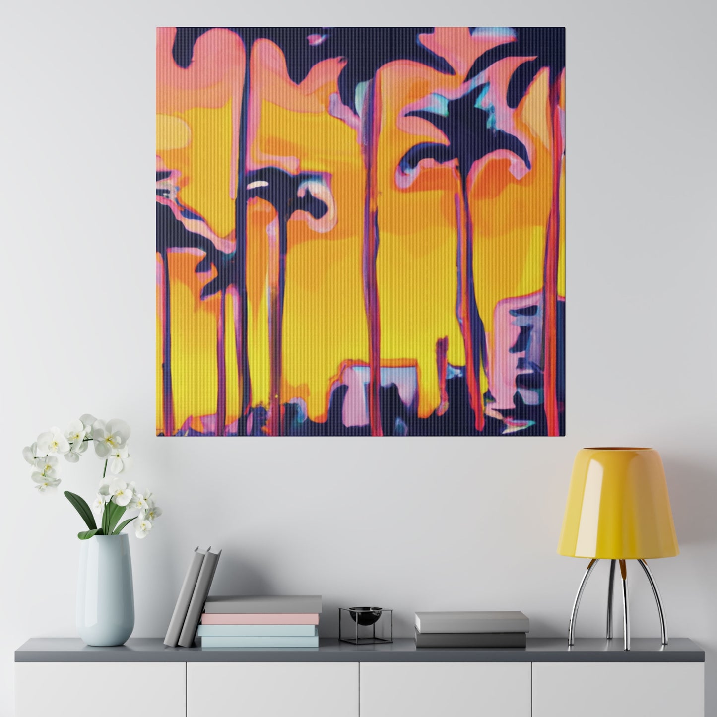 9692W - Miami Beach Sunset Painting Print | Miami | Beach | Sunset | Poster | Home Decor | Wall Art | Canvas