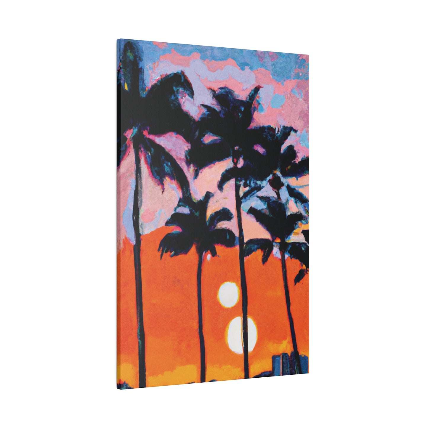 5347Z - Miami Beach Sunset Painting Print | Miami | Beach | Sunset | Poster | Home Decor | Wall Art | Canvas