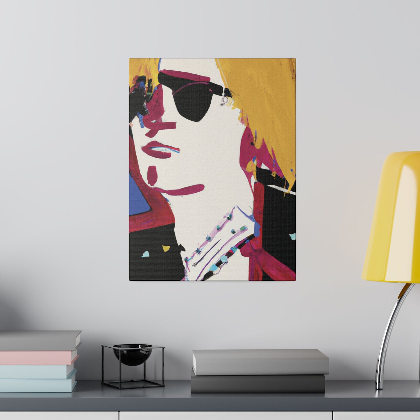 8305A - Rockstar Painting Print | Face | Abstract | Poster | Home Decor | Wall Art | Music Art | Canvas