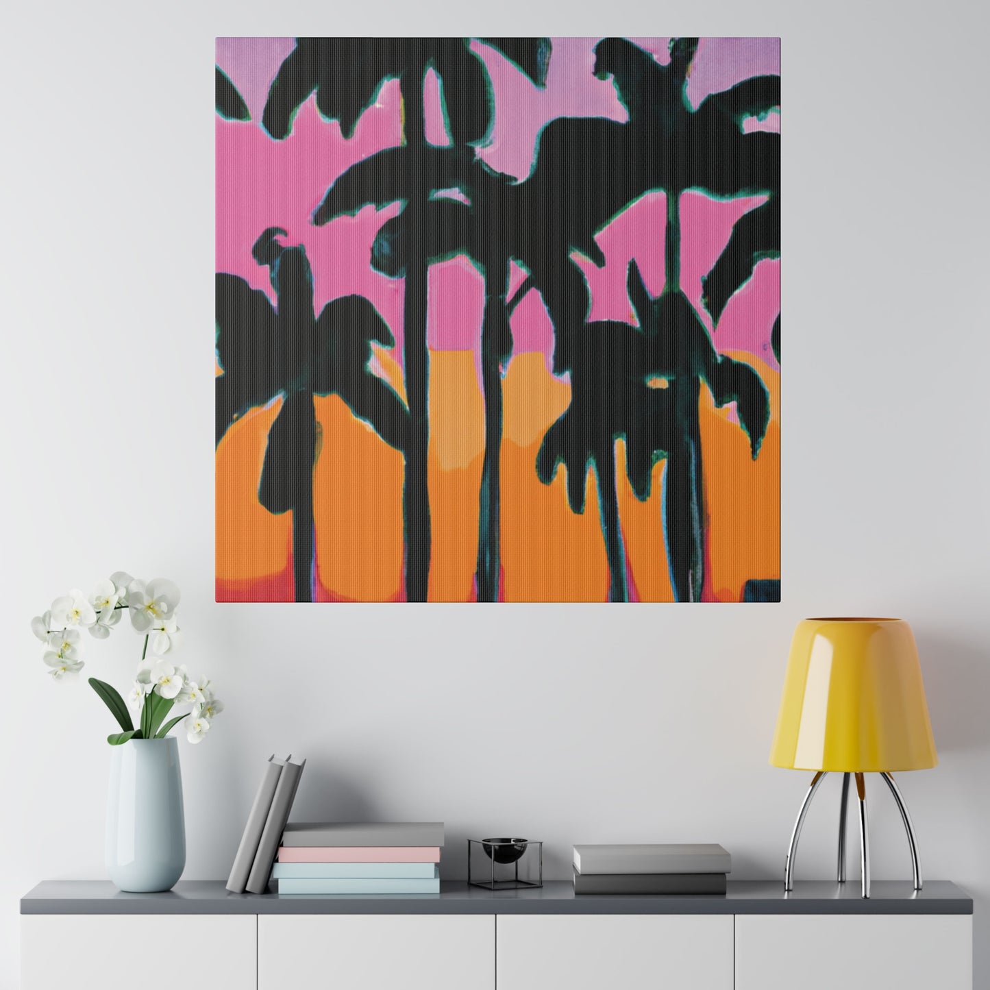 5108P - Miami Beach Sunset Painting Print | Miami | Beach | Sunset | Poster | Home Decor | Wall Art | Canvas