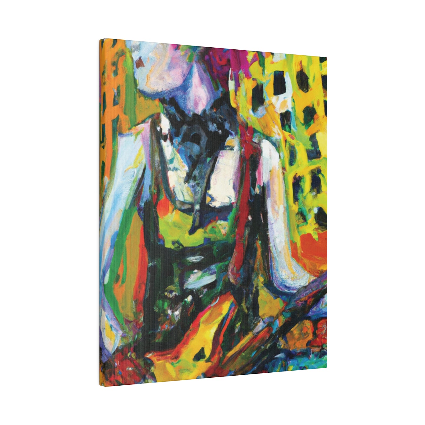 4793Z - Rockstar Oil Painting Style Print | Poster | Home Decor | Wall Art | Music Art | Canvas
