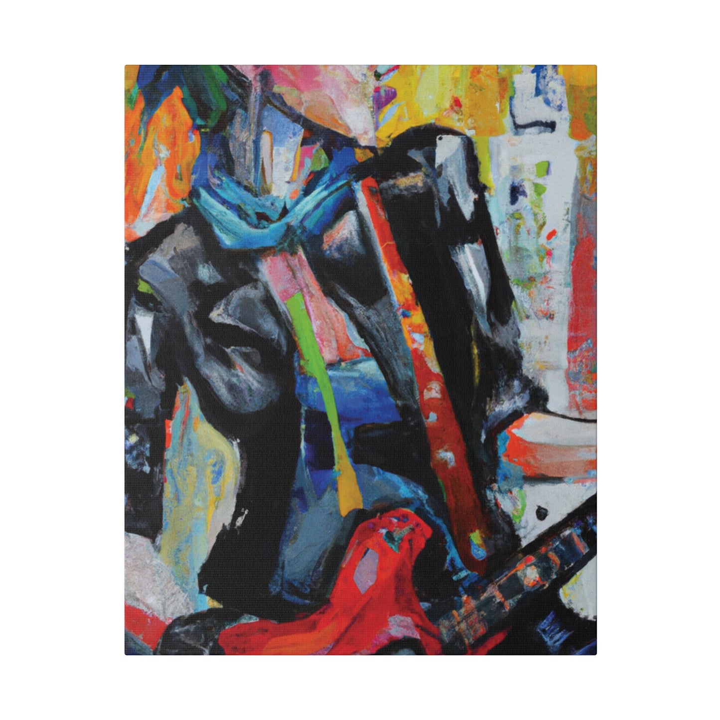 3614G - Rockstar Oil Painting Style Print | Poster | Home Decor | Wall Art | Music Art | Canvas