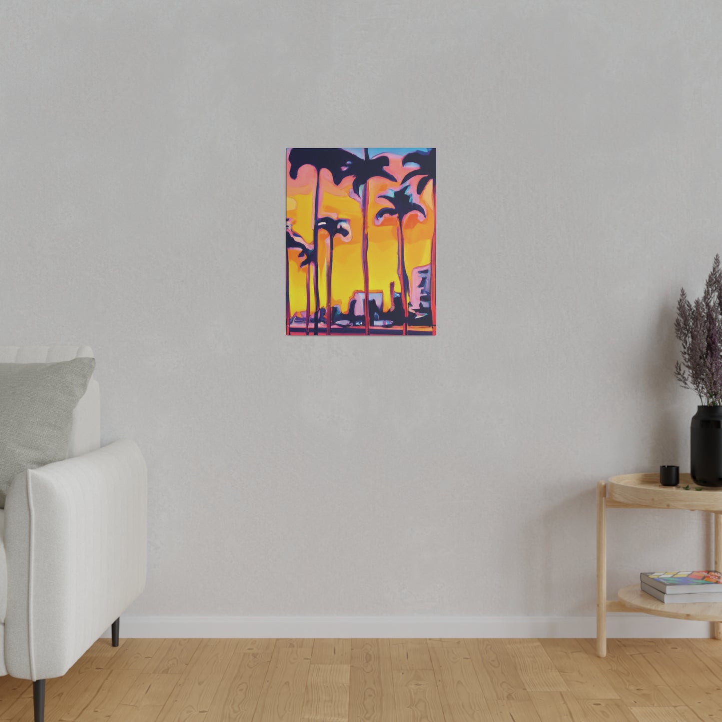 9692W - Miami Beach Sunset Painting Print | Miami | Beach | Sunset | Poster | Home Decor | Wall Art | Canvas