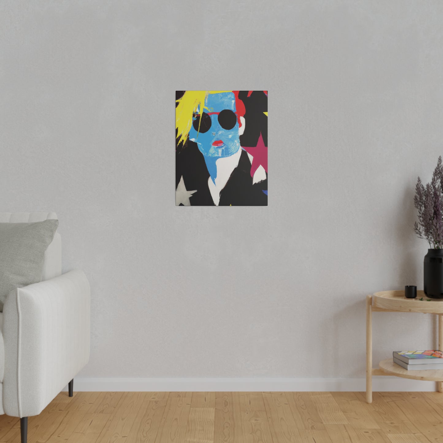 9993U - Rockstar Painting Print | Face | Abstract | Poster | Home Decor | Wall Art | Music Art | Canvas