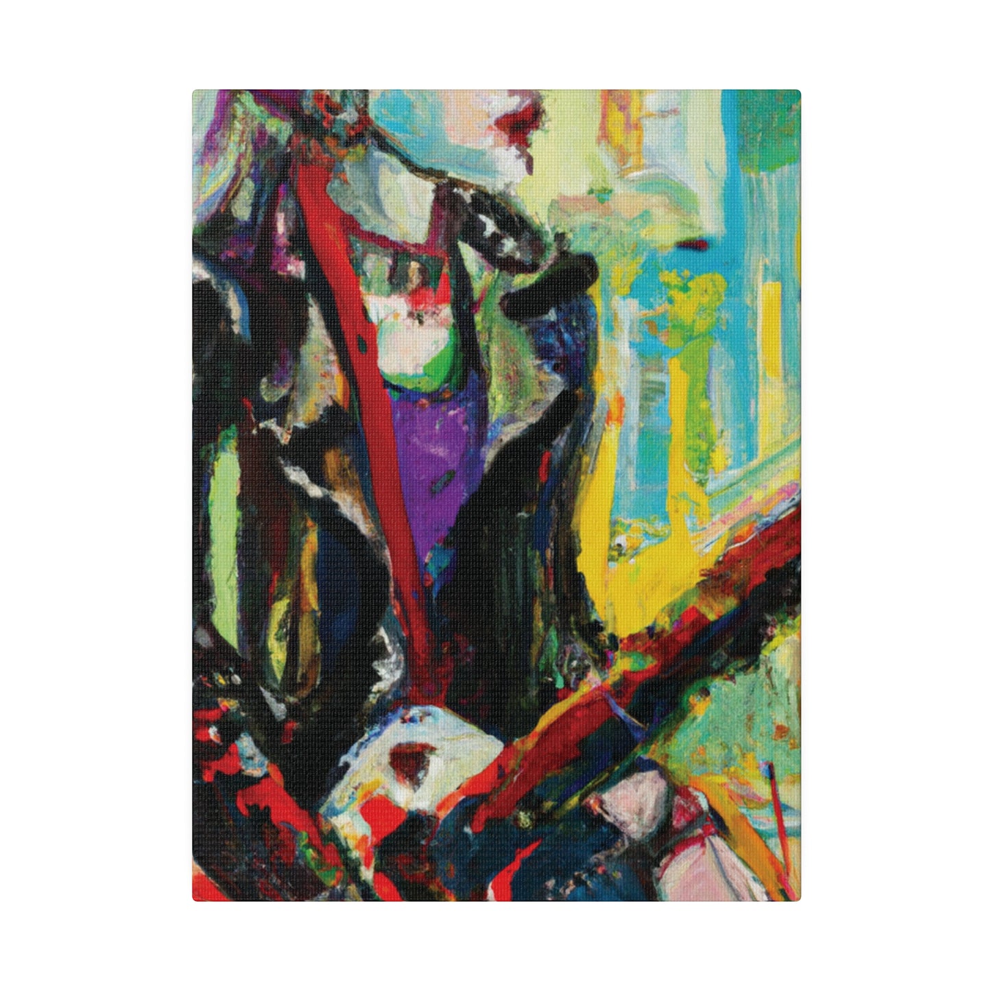 4247P - Rockstar Oil Painting Style Print | Poster | Home Decor | Wall Art | Music Art | Canvas