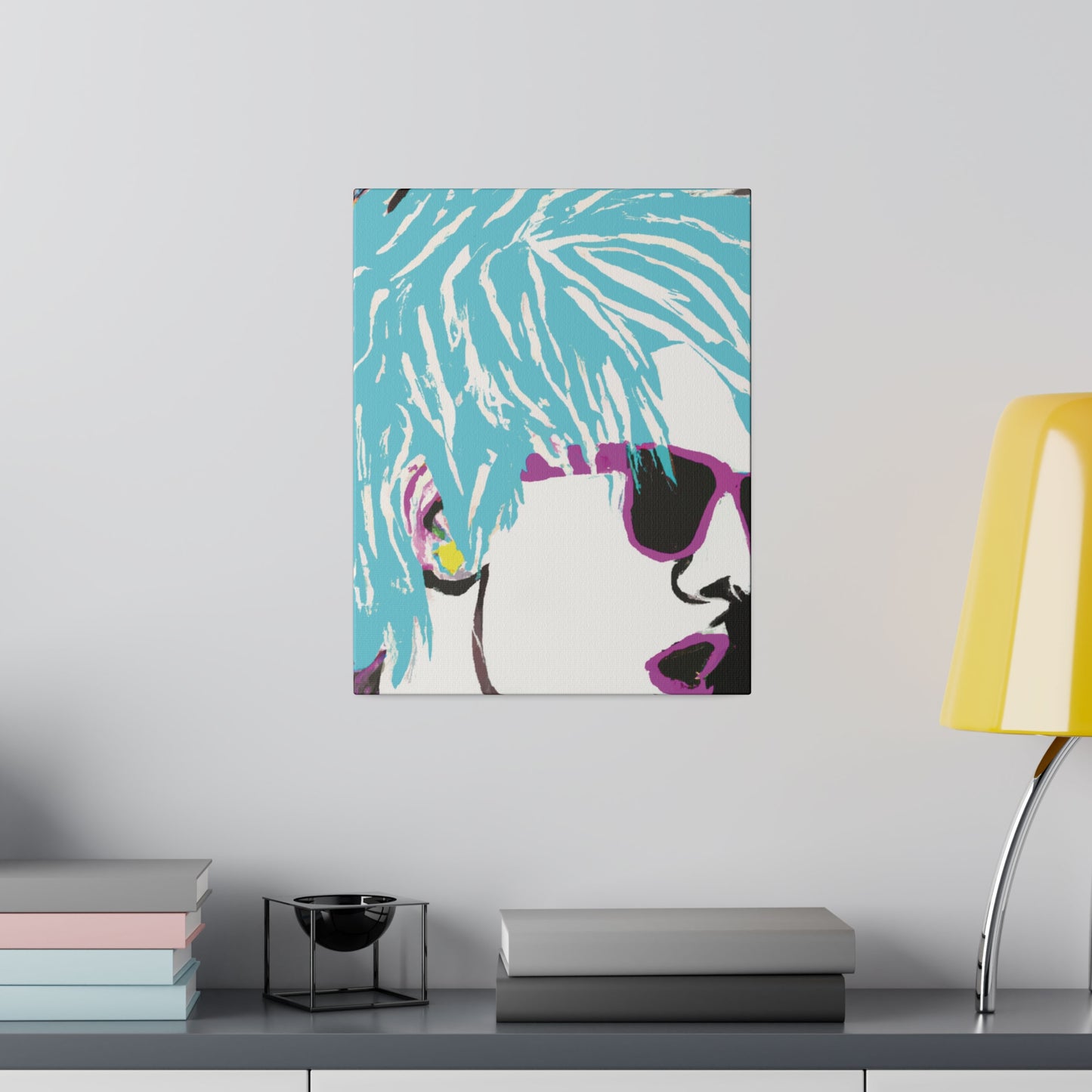 5802P - Rockstar Painting Print | Face | Abstract | Poster | Home Decor | Wall Art | Music Art | Canvas