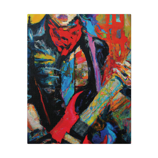 8732A - Rockstar Oil Painting Style Print | Poster | Home Decor | Wall Art | Music Art | Canvas