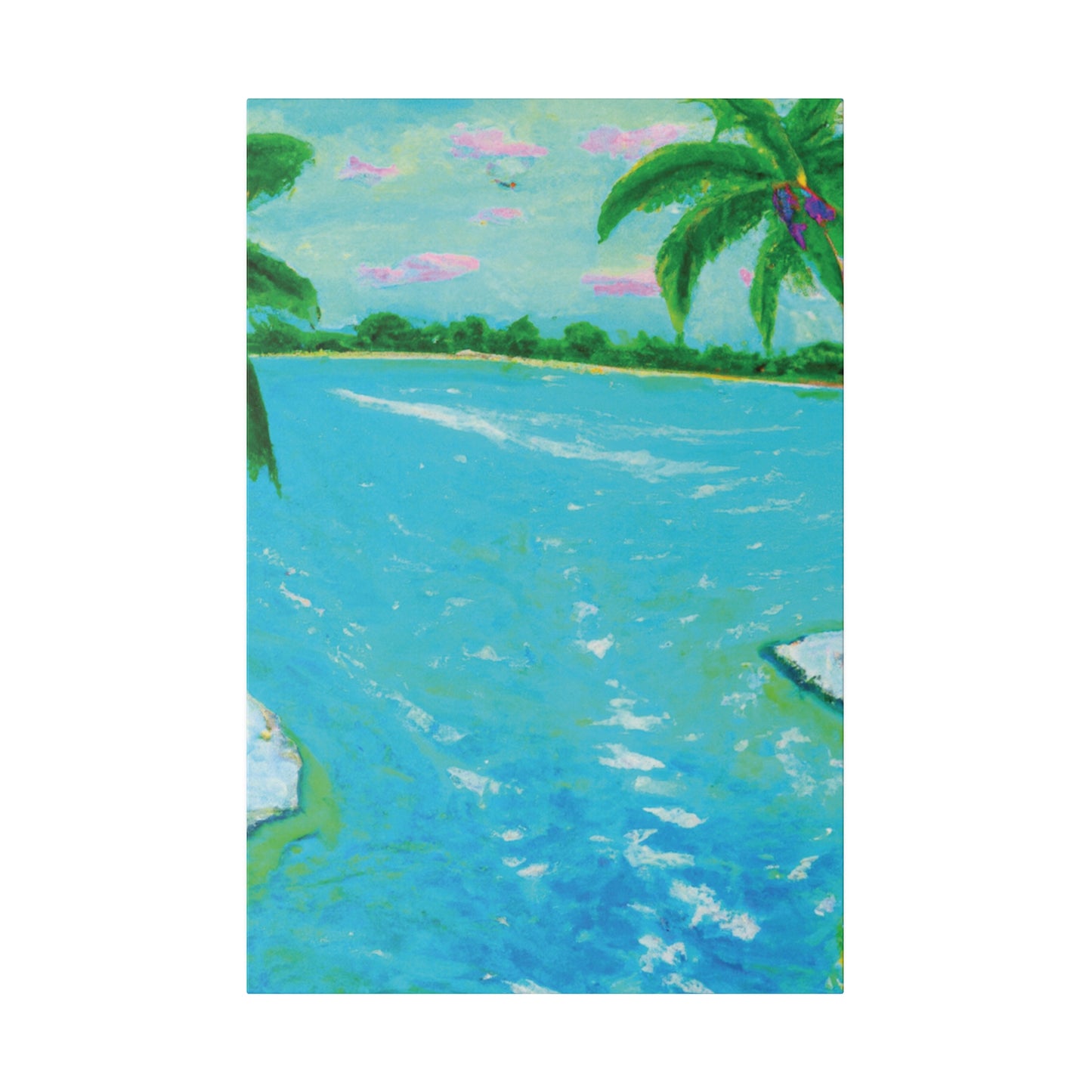6527F - Bahamas Ocean Painting Print | Bahamas | Ocean | Beach | Poster | Home Decor | Wall Art | Canvas