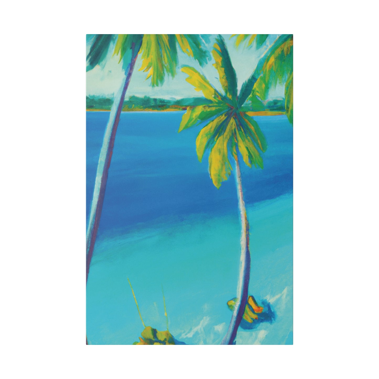 7593L - Bahamas Ocean Painting Print | Bahamas | Ocean | Beach | Poster | Home Decor | Wall Art | Canvas