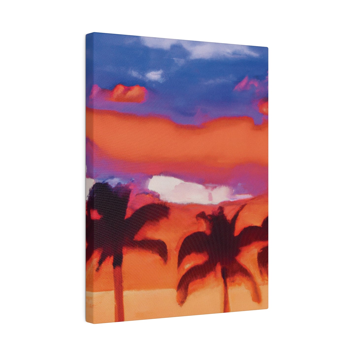 8546B - Miami Beach Sunset Painting Print | Miami | Beach | Sunset | Poster | Home Decor | Wall Art | Canvas