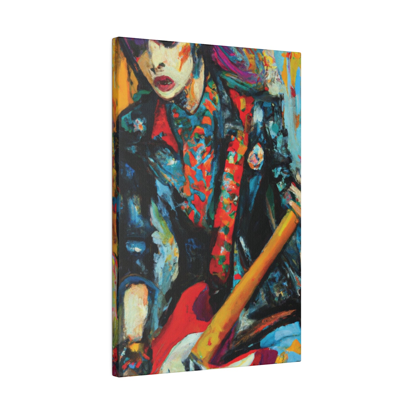 9697B - Rockstar Oil Painting Style Print | Poster | Home Decor | Wall Art | Music Art | Canvas