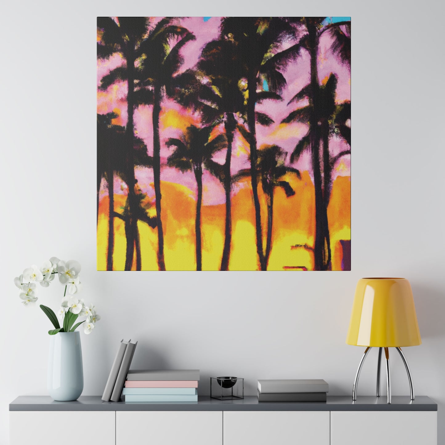 6202Q - Miami Beach Sunset Painting Print | Miami | Beach | Sunset | Poster | Home Decor | Wall Art | Canvas