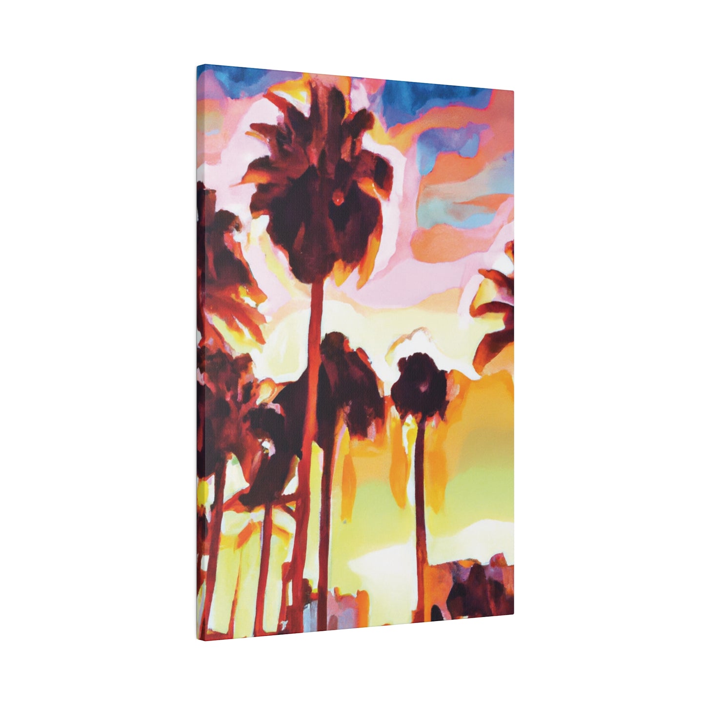 7678L - Miami Beach Sunset Painting Print | Miami | Beach | Sunset | Poster | Home Decor | Wall Art | Canvas