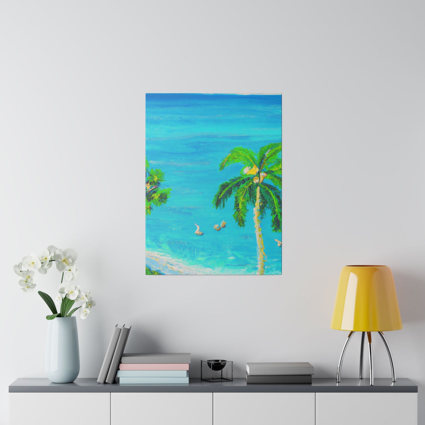 3749J - Bahamas Ocean Painting Print | Bahamas | Ocean | Beach | Poster | Home Decor | Wall Art | Canvas