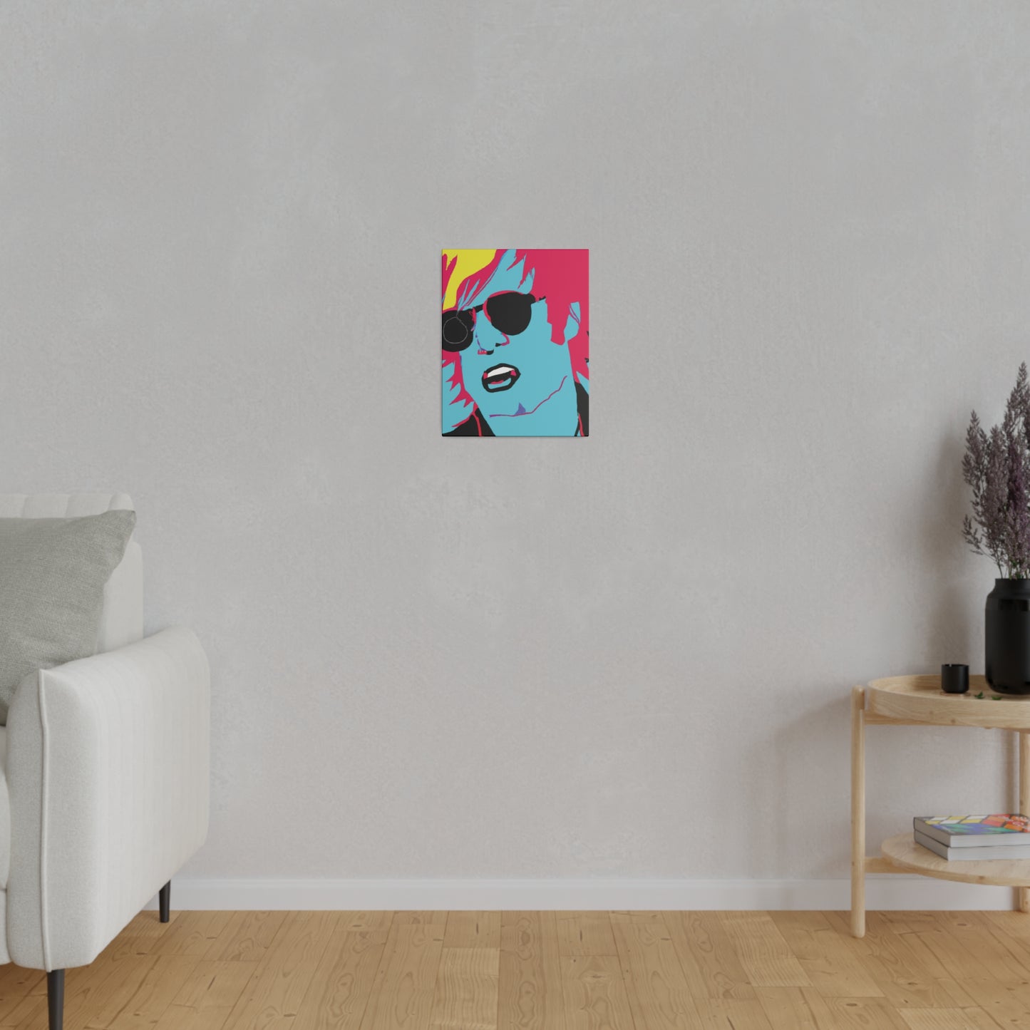 6426B - Rockstar Painting Print | Face | Abstract | Poster | Home Decor | Wall Art | Music Art | Canvas