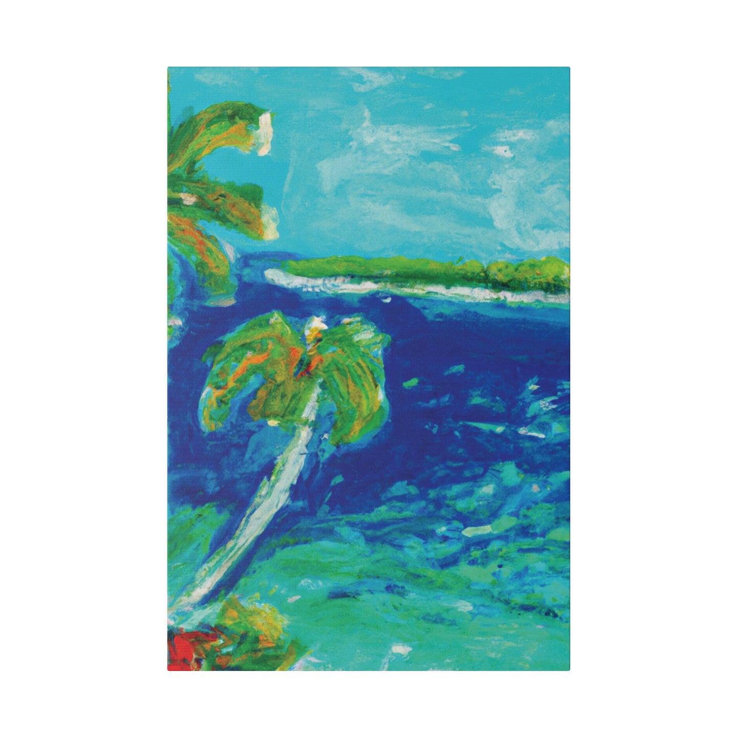 4657V - Bahamas Ocean Painting Print | Bahamas | Ocean | Beach | Poster | Home Decor | Wall Art | Canvas