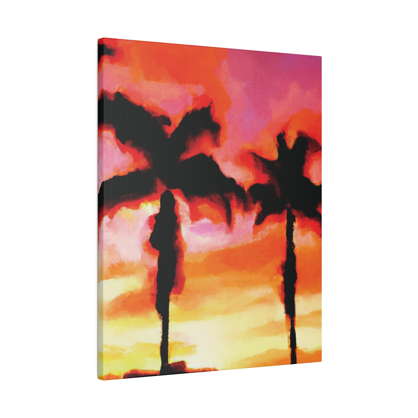 1413Q - Miami Beach Sunset Painting Print | Miami | Beach | Sunset | Poster | Home Decor | Wall Art | Canvas