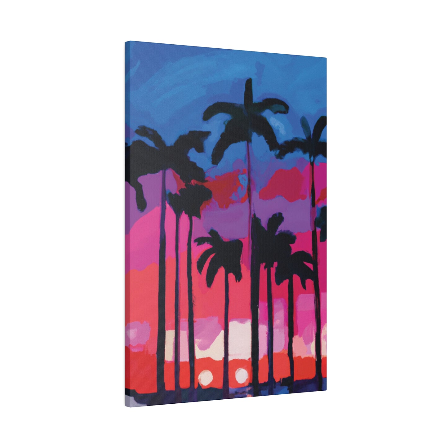 7245Y - Miami Beach Sunset Painting Print | Miami | Beach | Sunset | Poster | Home Decor | Wall Art | Canvas