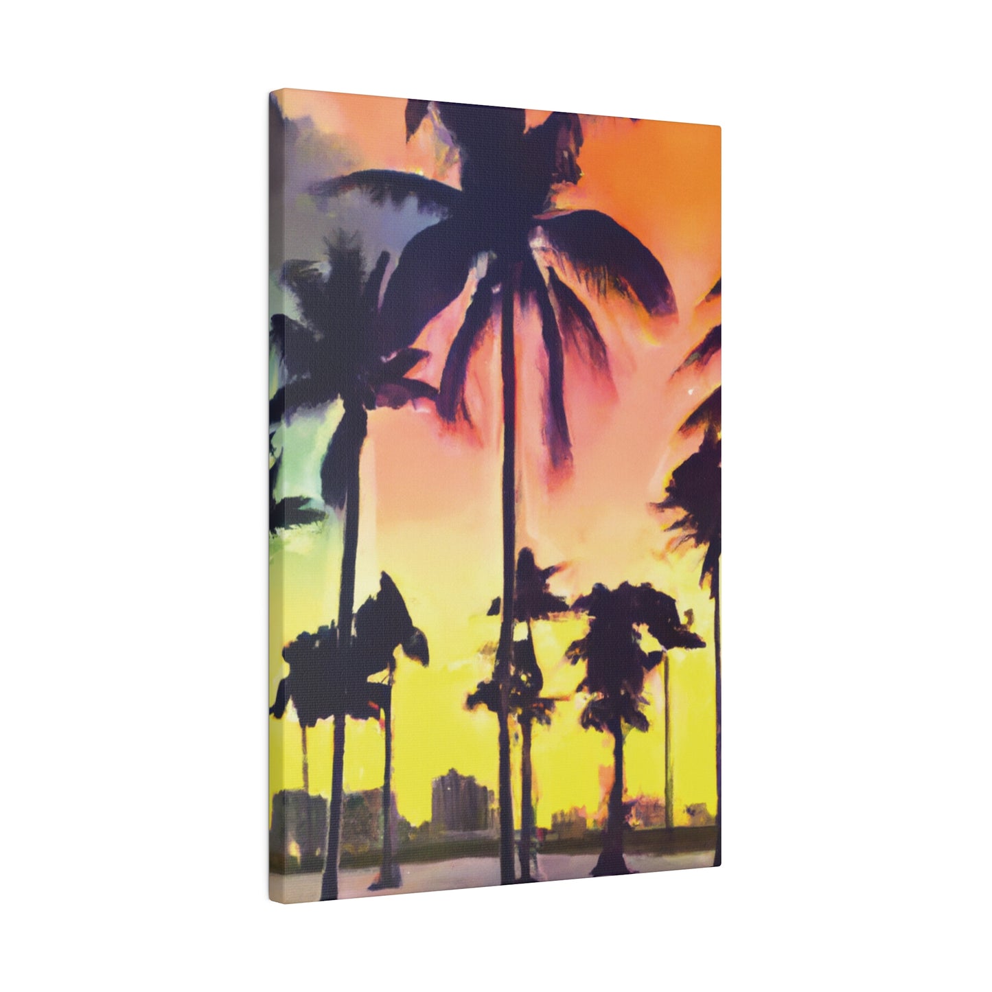 5608P - Miami Beach Sunset Painting Print | Miami | Beach | Sunset | Poster | Home Decor | Wall Art | Canvas