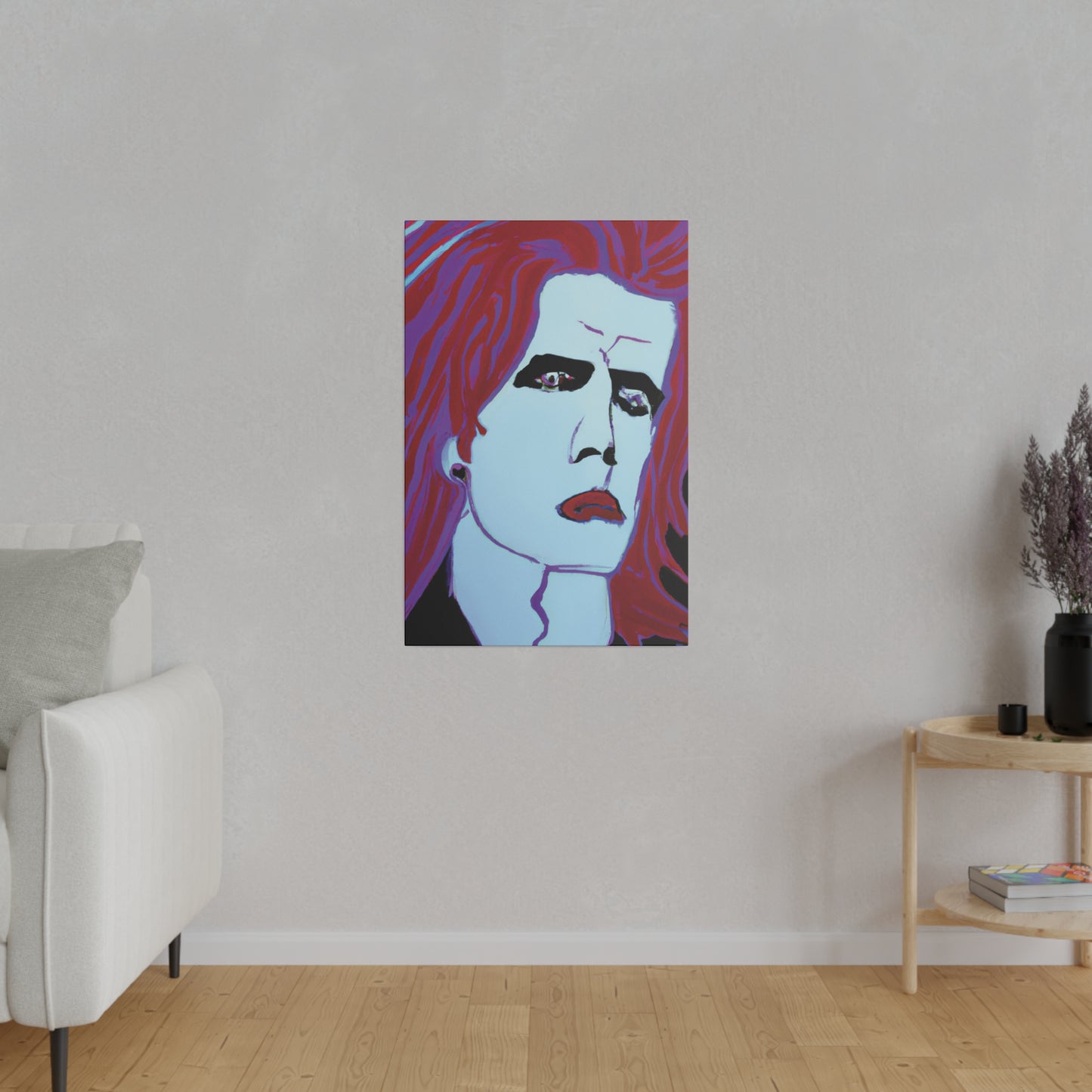 9068G - Rockstar Painting Print | Face | Abstract | Poster | Home Decor | Wall Art | Music Art | Canvas