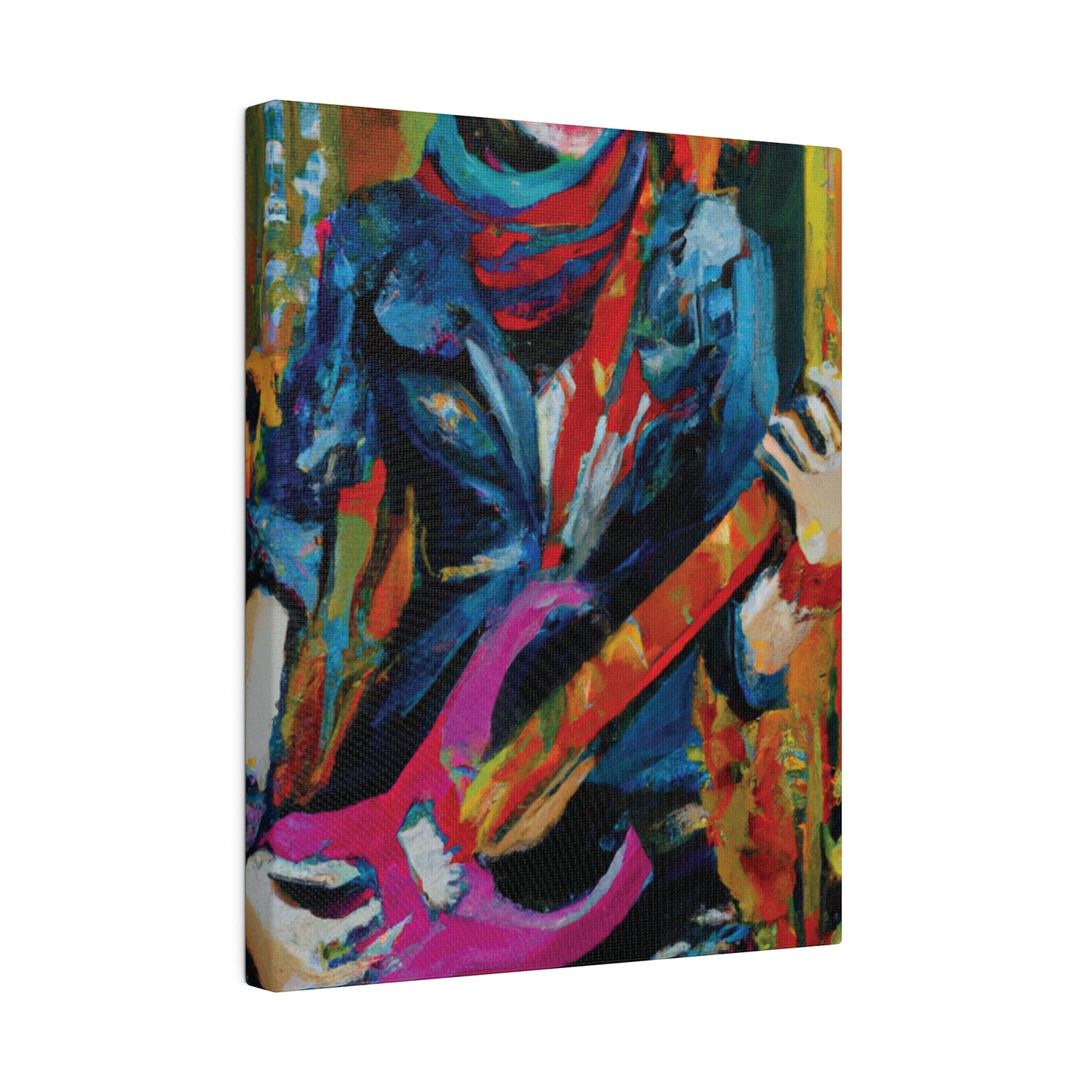 6226G - Rockstar Oil Painting Style Print | Poster | Home Decor | Wall Art | Music Art | Canvas