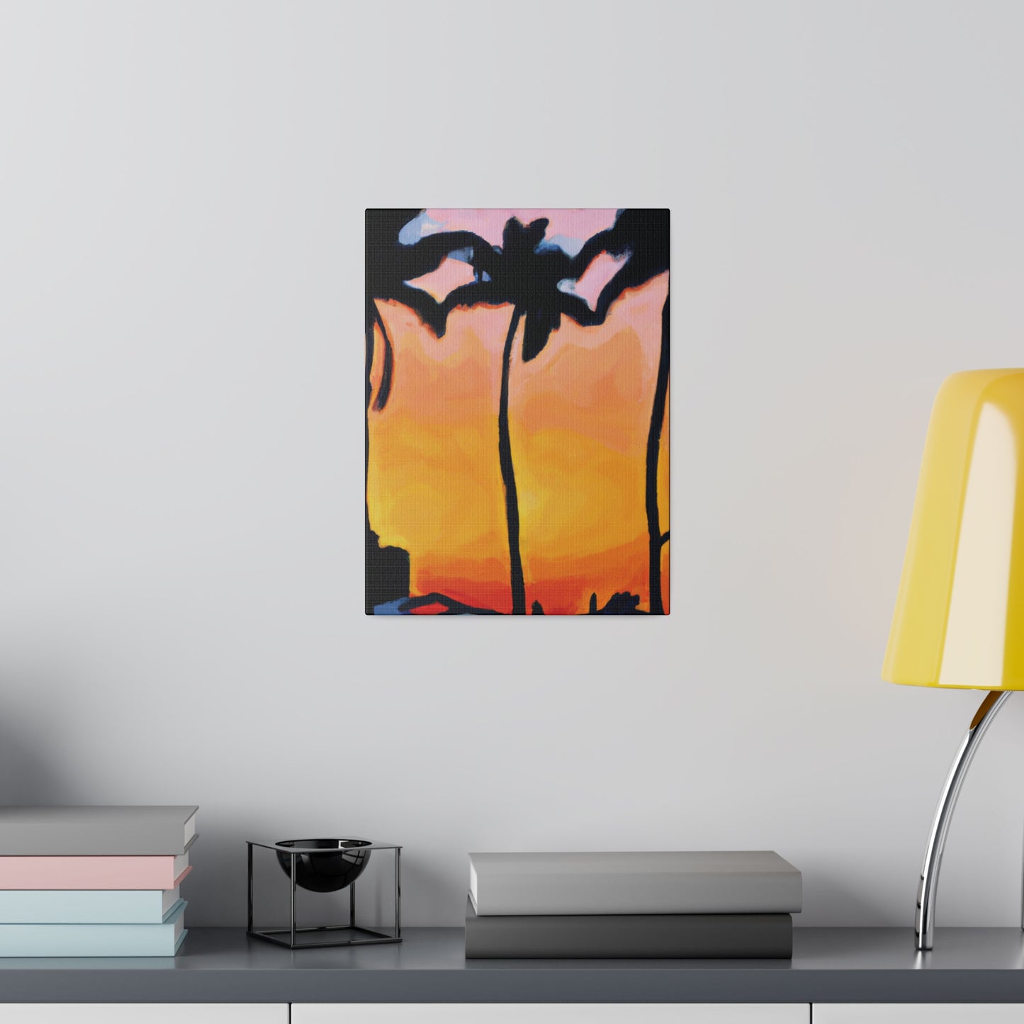9545F - Miami Beach Sunset Painting Print | Miami | Beach | Sunset | Poster | Home Decor | Wall Art | Canvas