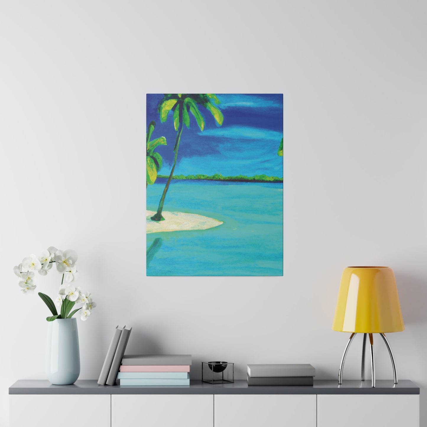 7352P - Bahamas Ocean Painting Print | Bahamas | Ocean | Beach | Poster | Home Decor | Wall Art | Canvas