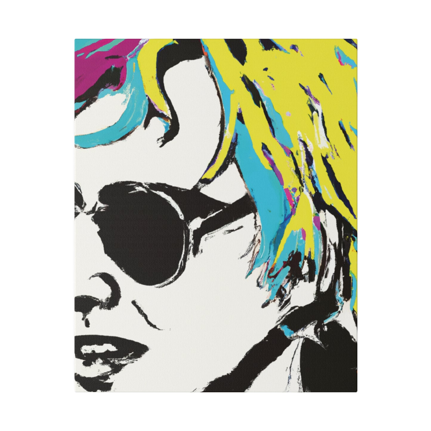 3921R - Rockstar Painting Print | Face | Abstract | Poster | Home Decor | Wall Art | Music Art | Canvas