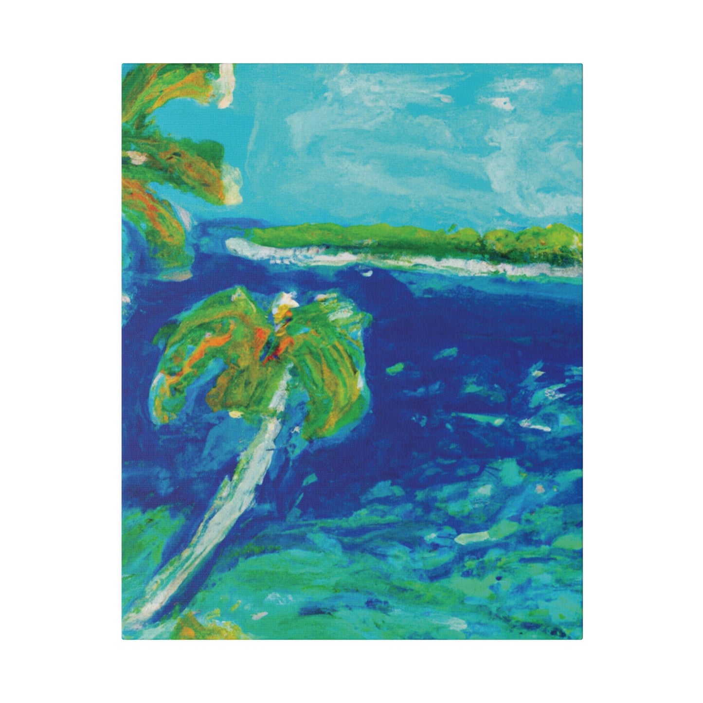 4657V - Bahamas Ocean Painting Print | Bahamas | Ocean | Beach | Poster | Home Decor | Wall Art | Canvas