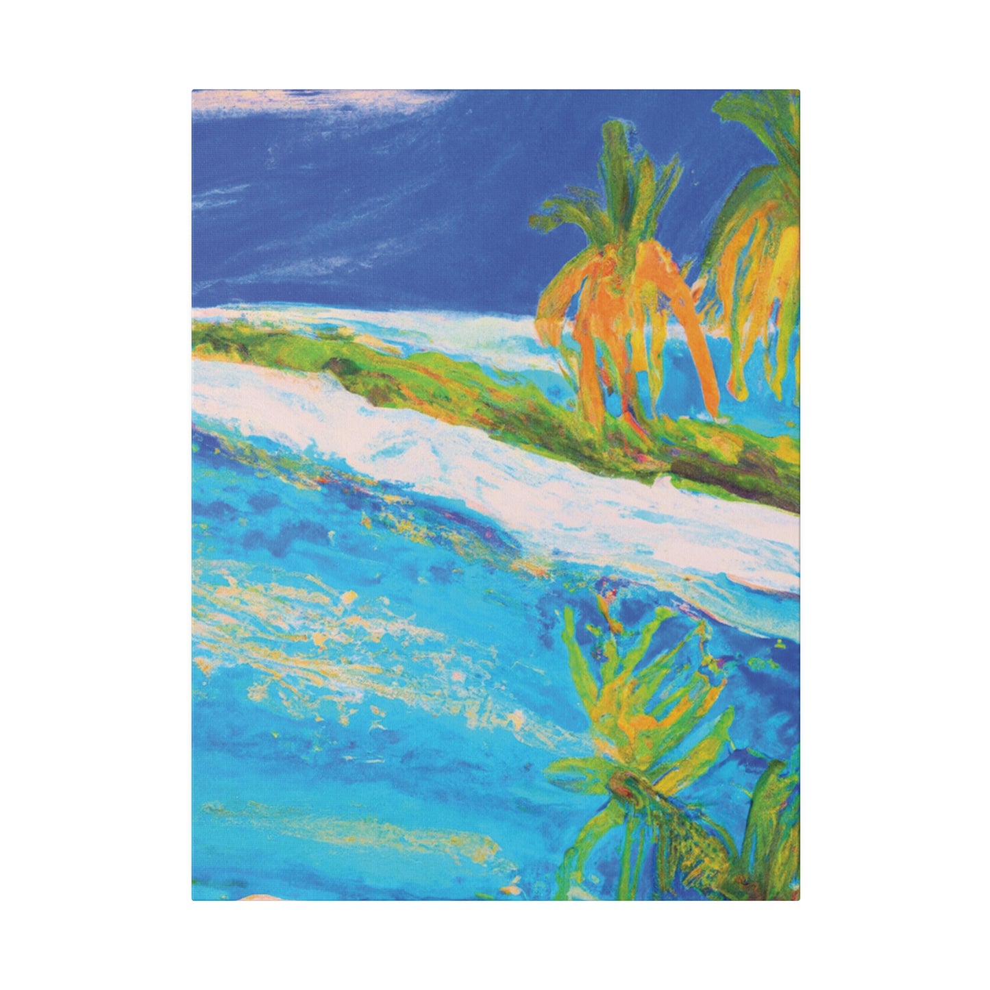 7697G - Bahamas Ocean Painting Print | Bahamas | Ocean | Beach | Poster | Home Decor | Wall Art | Canvas