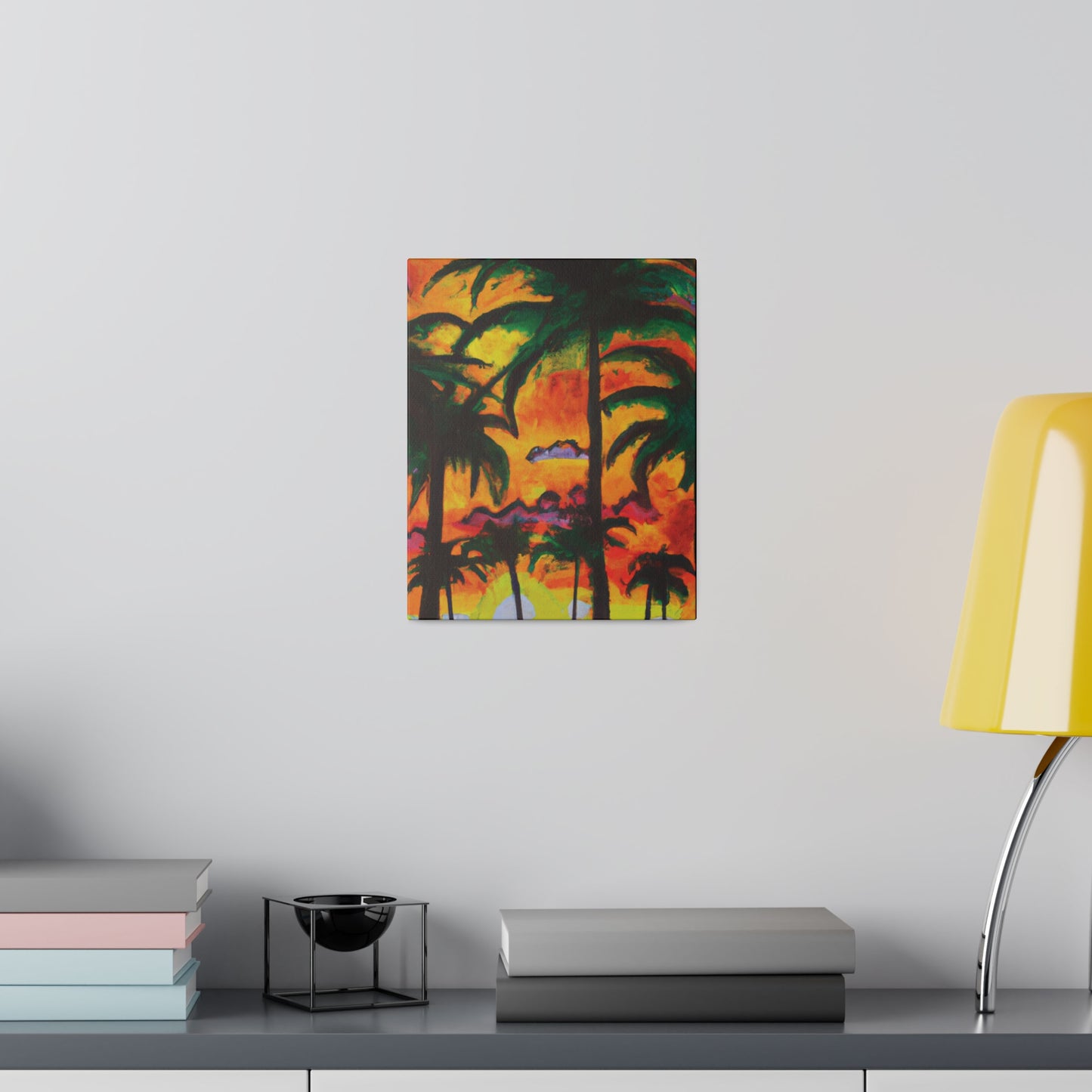 5820T - Miami Beach Sunset Painting Print | Miami | Beach | Sunset | Poster | Home Decor | Wall Art | Canvas