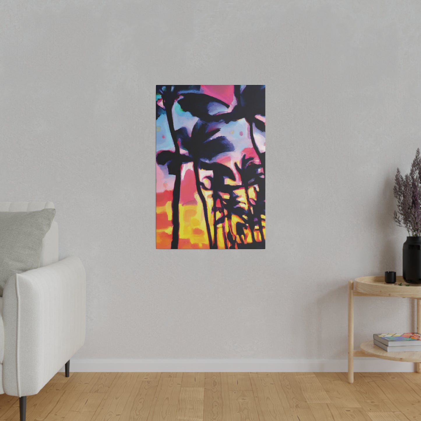 2637V - Miami Beach Sunset Painting Print | Miami | Beach | Sunset | Poster | Home Decor | Wall Art | Canvas