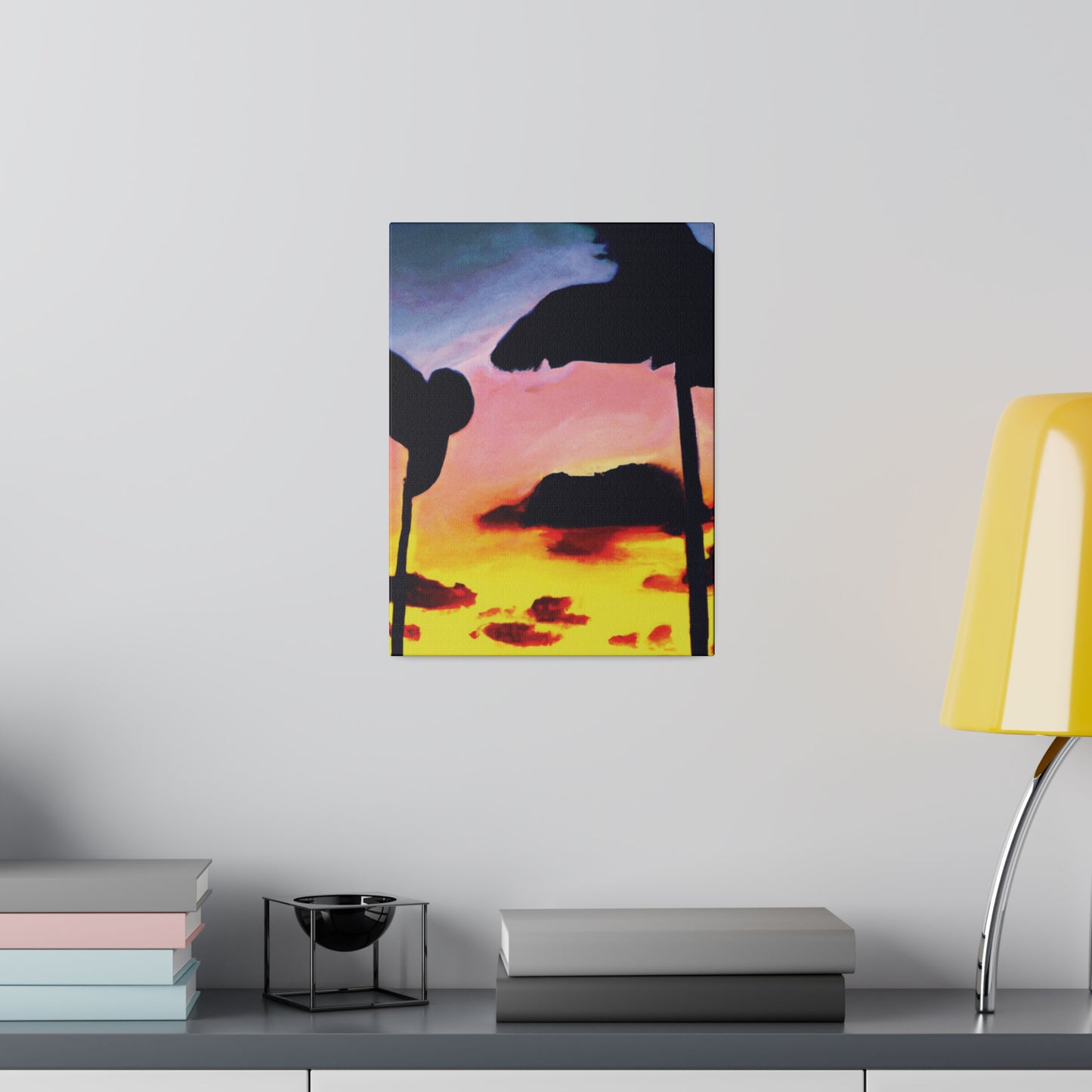 7515G - Miami Beach Sunset Painting Print | Miami | Beach | Sunset | Poster | Home Decor | Wall Art | Canvas