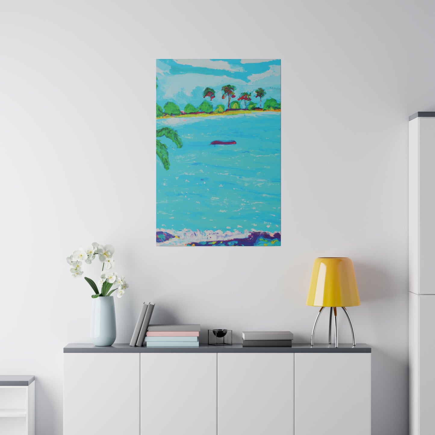 7481H - Bahamas Ocean Painting Print | Bahamas | Ocean | Beach | Poster | Home Decor | Wall Art | Canvas