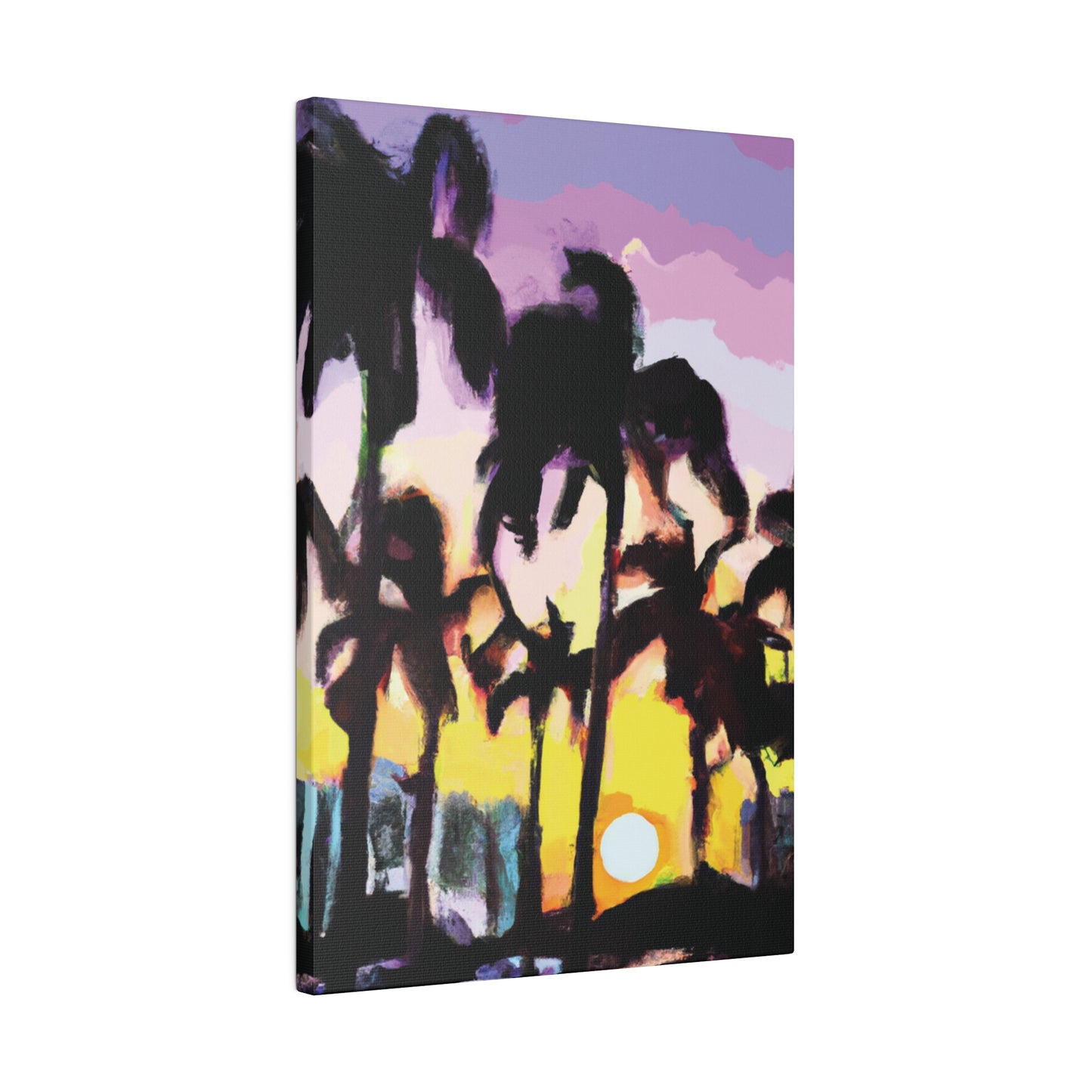 5231Y - Miami Beach Sunset Painting Print | Miami | Beach | Sunset | Poster | Home Decor | Wall Art | Canvas