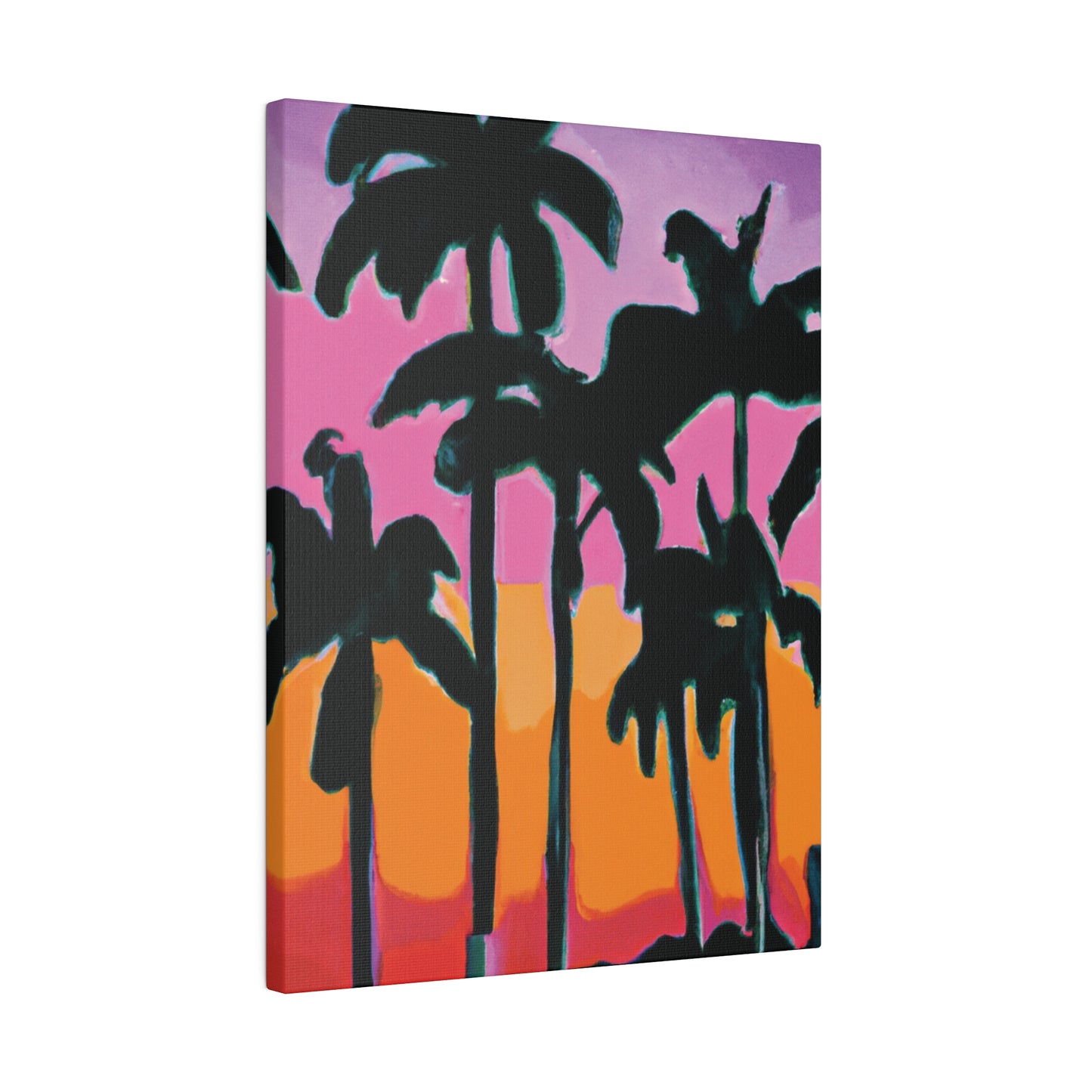 5108P - Miami Beach Sunset Painting Print | Miami | Beach | Sunset | Poster | Home Decor | Wall Art | Canvas