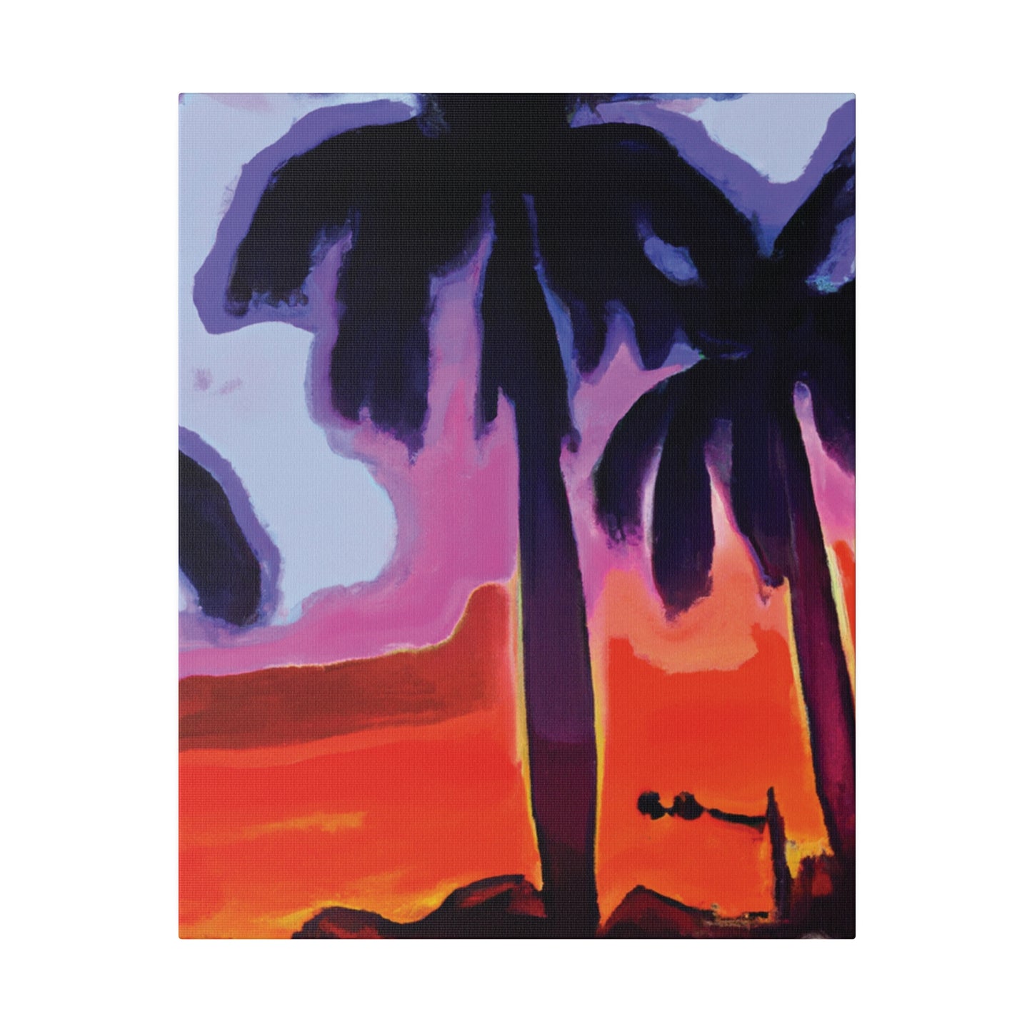 8187A - Miami Beach Sunset Painting Print | Miami | Beach | Sunset | Poster | Home Decor | Wall Art | Canvas