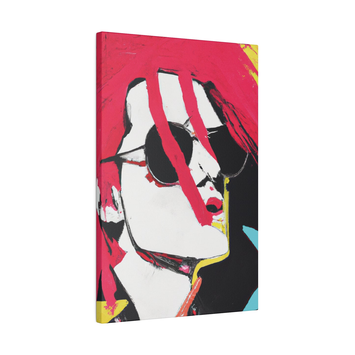 2864L - Rockstar Painting Print | Face | Abstract | Poster | Home Decor | Wall Art | Music Art | Canvas