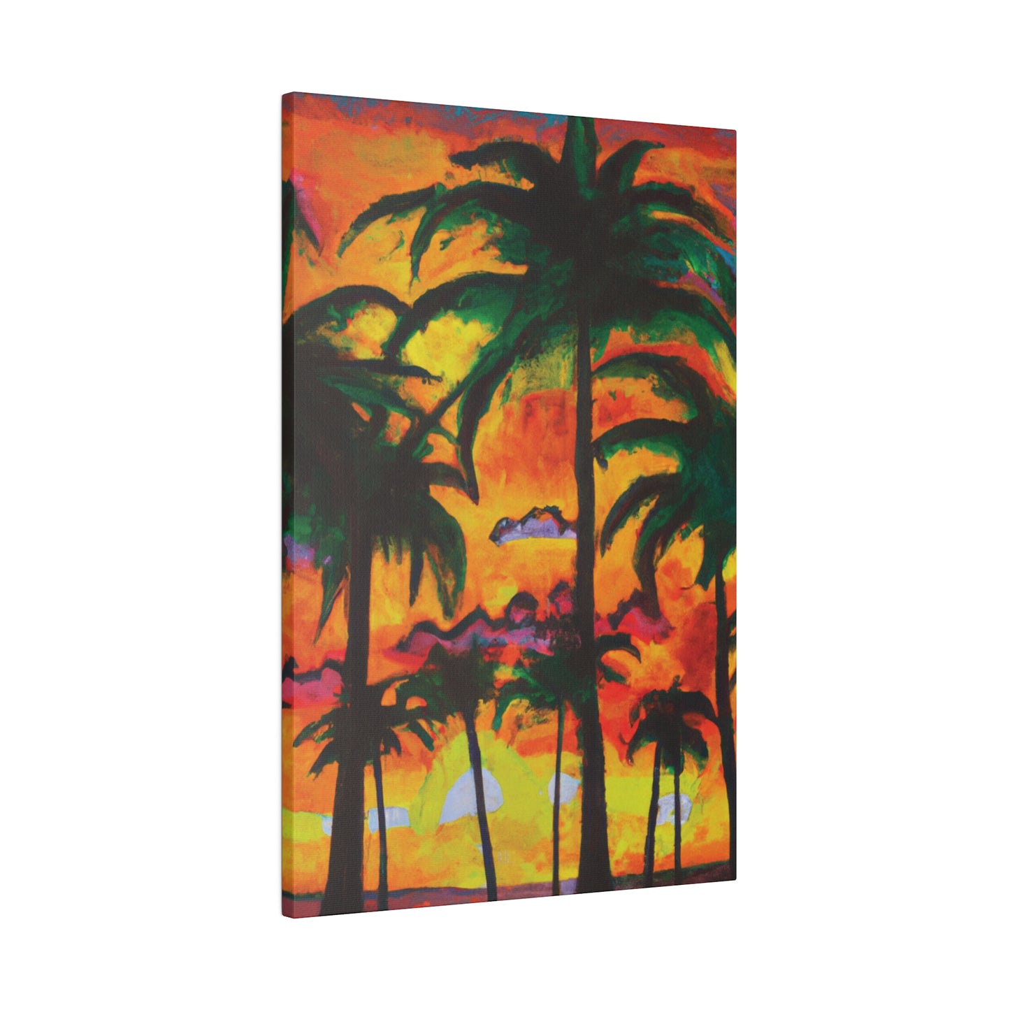 5820T - Miami Beach Sunset Painting Print | Miami | Beach | Sunset | Poster | Home Decor | Wall Art | Canvas