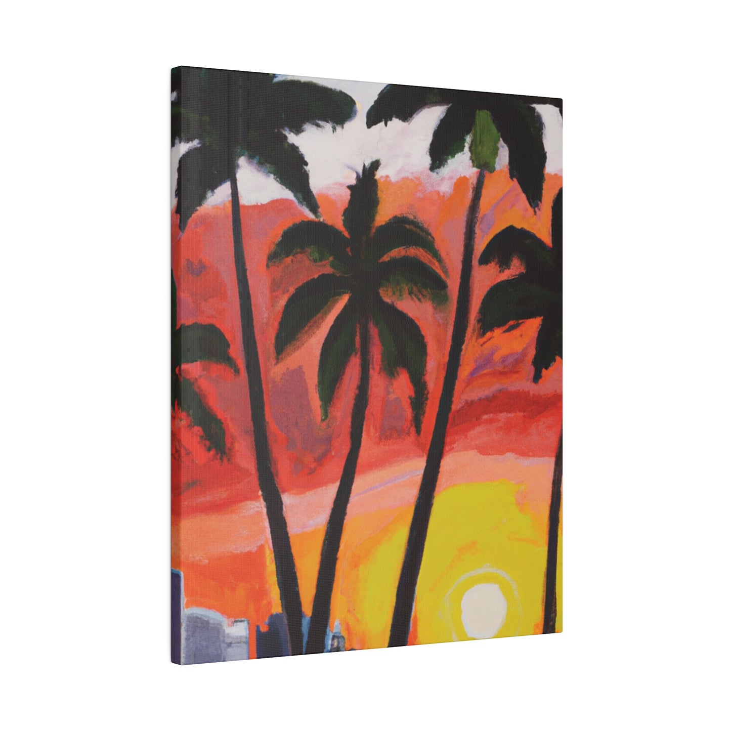 3556V - Miami Beach Sunset Painting Print | Miami | Beach | Sunset | Poster | Home Decor | Wall Art | Canvas