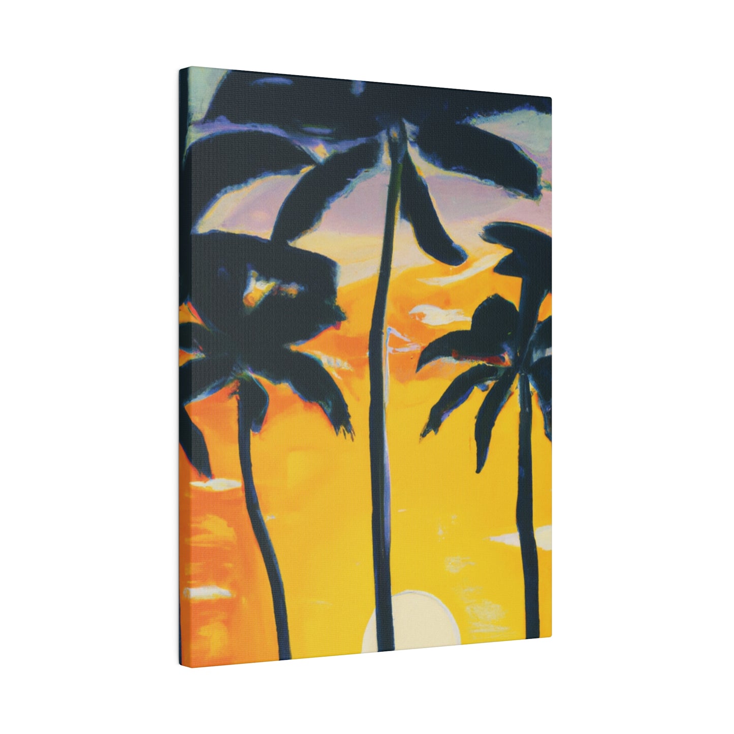 7390N - Miami Beach Sunset Painting Print | Miami | Beach | Sunset | Poster | Home Decor | Wall Art | Canvas