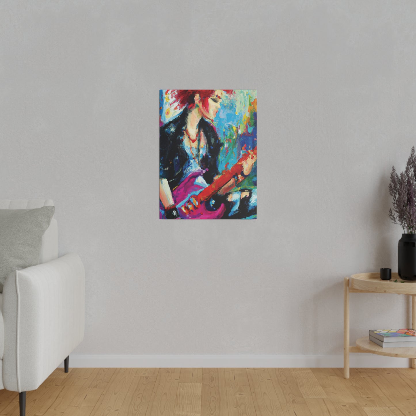 6476F - Rockstar Oil Painting Style Print | Poster | Home Decor | Wall Art | Music Art | Canvas