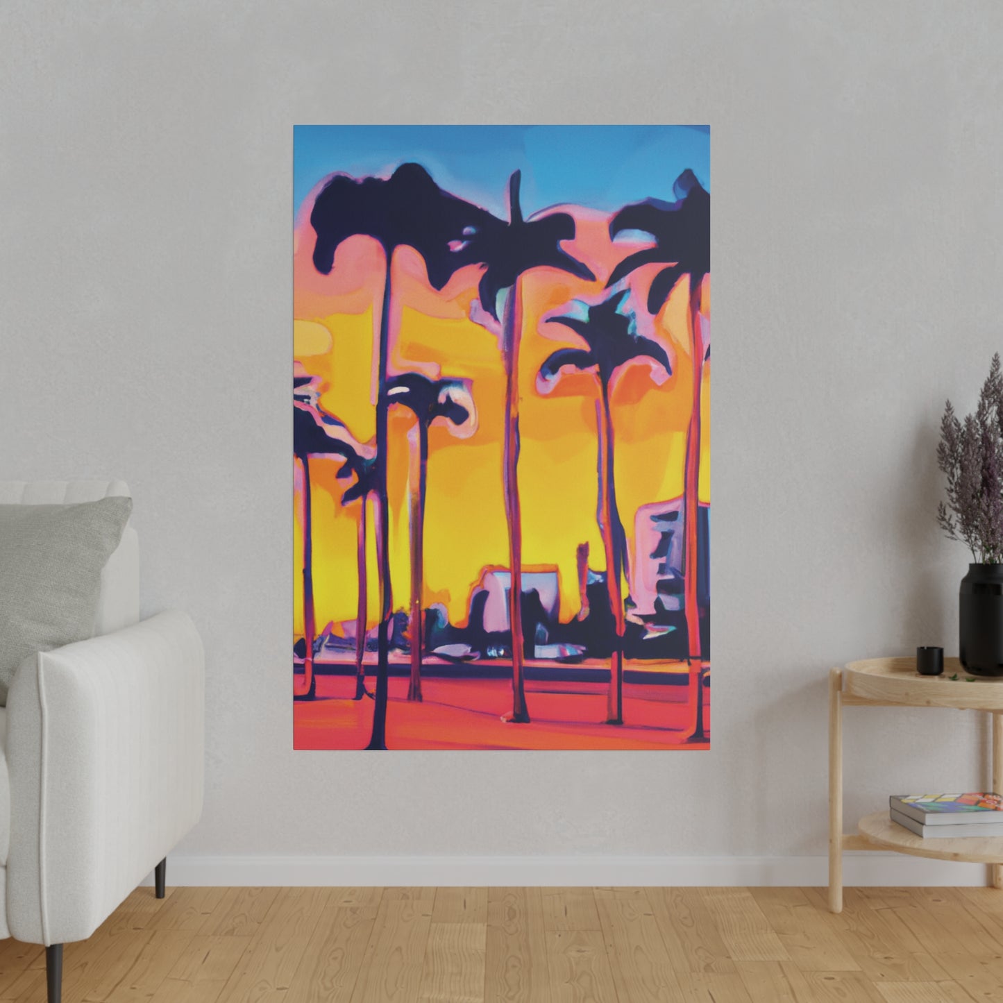 9692W - Miami Beach Sunset Painting Print | Miami | Beach | Sunset | Poster | Home Decor | Wall Art | Canvas
